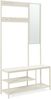 Garderobenständer Napinerg mit Spiegel und Schuhregal 185x98x34 cm Sandfarben [en. casa] Bild 4