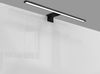 LED Bad Spiegelleuchte Badezimmer Beleuchtung Aufbau IP44 Schminklicht schwarz Bild 4