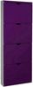 Schuhkipper >304987< ca. 16 Schuhe, violett / weiss - 52x141x16 (BxHxT) Bild 2