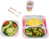 Kindergeschirrset 5-tlg. aus Bambus in Schmetterlingsdesign - robust & bunt Bild 5