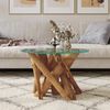 Couchtisch Teak Massiv, Ø 60x40 cm Bild 3