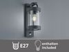 LED Außenwandleuchte mit Bewegungsmelder, Laterne Anthrazit, Höhe 33cm Bild 5