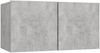 vidaXL 4-tlg. TV-Schrank-Set Betongrau Spanplatte [3079108] Bild 5