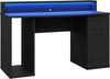 TEZAUR 9B Gaming Desk Computertisch mit LED-Beleuchtung, von Forte Bild 3