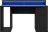 TEZAUR 9B Gaming Desk Computertisch mit LED-Beleuchtung, von Forte Bild 2