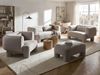 Sofa Set 6-Sitzer HOGBO Stoff Beige mit Ottomane Bild 3
