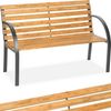 tectake Gartenbank Sitzbank Micha 2-Sitzer aus Holz 119,5x 62x83cm, 2-Sitzer Bild 4