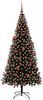 vidaXL Weihnachtsbaum mit 300 LEDs mit Ständer Schwarz 180 cm PVC 3396478 Bild 3