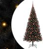 vidaXL Weihnachtsbaum mit 300 LEDs mit Ständer Schwarz 180 cm PVC 3396478 Bild 2