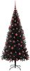 vidaXL Weihnachtsbaum mit 300 LEDs mit Ständer Schwarz 180 cm PVC 3396478 Bild 4
