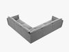 Micadoni Ecksofa Kaelle 7-Sitzer Samt Bluvel Grau Bild 3