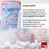 POWER INN Kronenkissen klein ca. 30x24cm | Kuschelkissen zum Träumen und Schlafen | Kinderkissen zum Spielen und Knuddeln | Babykissen als Geburtsgeschenk| 100% Baumwolle, Öko Tex 100 Premium Füllwatte (Hellgrau mit Hellblauen Sternen) Bild 2