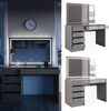 Schminktisch Sherry Grau 120 cm mit LED-Spiegel Vicco Bild 2