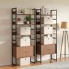 SONGMICS Aufbewahrungsboxen 3er-Set, Ordnungsbox, stapelbar mit Griffen, 43 x 30 x 30 cm, beige Bild 3