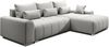 AX LIVING Eckschlafcouch mit Bettkasten Rivolli 260 cm grau Bild 2