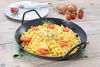 Schmiedeeiserne Servierpfanne 32 cm HOCH mit Keramikbeschichtung ECO PRO Bild 3