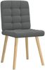 vidaXL Esszimmerstühle 4 Stk. Dunkelgrau Stoff 3315192 Bild 3