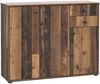 Sideboard >TEMPRA2< 3 Türen, 2 Schübe, Old-Wood Vintage Dekor - 108,8x85,5x34,8cm (BxHxT) Bild 3