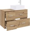 vidaXL Badezimmermöbel-Set 2 pcs Artisan-Eiche Holzwerkstoff 3403967 Bild 3