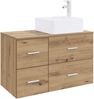 vidaXL Badezimmermöbel-Set 2 pcs Artisan-Eiche Holzwerkstoff 3403967 Bild 2