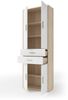 Aktenschrank >Clermont< (BxHxT: 79,1x221,2x35 cm) Sonoma/Eiche mit Absatz weiß Bild 2