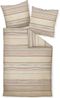 Janine Biber Bettwäsche Davos 135x200 Streifen sand ocker blau 65153-07 Bild 2