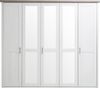 Kleiderschrank >Lebbie< in Pinie Weiß - 241x212x62cm (BxHxT) Bild 4