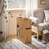SoBuy FBT158-N Couchtisch, Spanplatte, Papierfurnier, Helle Eiche, 70 x 55 x 25 cm Bild 2
