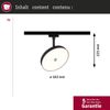 Paulmann 967. 89 URail LED Schienenspot Hildor 850lm 15W 3000K dimmbar 230V Schwarz matt Bild 5
