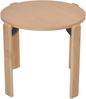 Klassicher Beistelltisch mit Massivholz Beinen, rund, Eiche Bild 3