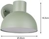 Retro Style Downlight Außenwandleuchte ELBE Grün, Ø 20cm Bild 4