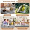 Japanische Futon Matratze mit Waschbarem Bezug &Tragetasche Tatami-Matte Grau 140 x 200 cm Bild 1