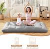 Japanische Futon Matratze mit Waschbarem Bezug &Tragetasche Tatami-Matte Grau 140 x 200 cm Bild 5