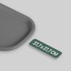 Tablett Kunststoff - 37,7cm x 27,7cm Grau 2er-Pack Bild 2