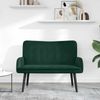 vidaXL 2-Sitzer Sofa Dunkelgrün 115 x 61 x 87 cm Samt (V) 42028915 Bild 3