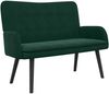 vidaXL 2-Sitzer Sofa Dunkelgrün 115 x 61 x 87 cm Samt (V) 42028915 Bild 2