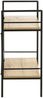 Beistelltisch >21957< in schwarz-eiche, MDF, Metall - 34x62x27cm (BxHxT) Bild 5