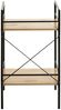 Beistelltisch >21957< in schwarz-eiche, MDF, Metall - 34x62x27cm (BxHxT) Bild 4