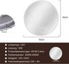 ZMH Spiegel Bad Badspiegel mit Beleuchtung - LED Wandspiegel Rund 60cm Badezimmer Badezimmerspiegel mit Touch-Schalter und Entfogger-Funktion Lichtspiegel Dimmbar 3000K-6500K Bild 3