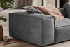 KAWOLA Sofa CARMO 4-Sitzer Leder grau 68 x 118 x 366 cm Bild 5