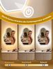 ZMH Asymmetrischer LED Badspiegel 60x80 cm Wandspiegel IP44 Touch Schalter Entfogger Funktion dimmbar Bild 2