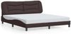 vidaXL Bettgestell mit LED ohne Matratze "Hvar" Dunkelbraun 180x200 cm Stoff 3213721 Bild 5