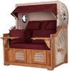 Strandkorb Komplettset - bene living - Ammersee Grande XL Teak - PE shell - Modell 550 - inkl. Liftersystem Bild 3