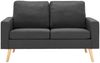 vidaXL 2-Sitzer-Sofa Dunkelgrau Stoff [288704] Bild 3