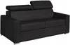 Vente-unique - VIZIR Sofa Leder Schwarz - B 223 cm94 cm x H 110 cm95 cm x L 196 cm Bild 2