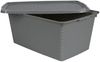 Aufbewahrungsbox 40 L Rattanoptik Dekobox Aufbewahrungskiste Allzweckbox Kiste Bild 2
