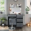 Schminktisch Sherry Grau 90 cm mit LED Beleuchtung und Hocker Vicco Bild 5