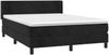 vidaXL Boxspringbett mit Matratze Schwarz 140x200 cm Samt 3130843 Bild 3