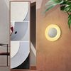 ZMH Wandlampe LED Wandleuchte Innen - Wohnzimmerlampe Modern Design Flurlampe Wand 3000K Warmweiß Treppenhauslampe Schlafzimmer Rund Wandbeleuchtung für Flur Treppenhaus Keller Wohnzimmer Hotel Bild 4