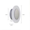 ZMH Wandlampe LED Wandleuchte Innen - Wohnzimmerlampe Modern Design Flurlampe Wand 3000K Warmweiß Treppenhauslampe Schlafzimmer Rund Wandbeleuchtung für Flur Treppenhaus Keller Wohnzimmer Hotel Bild 3